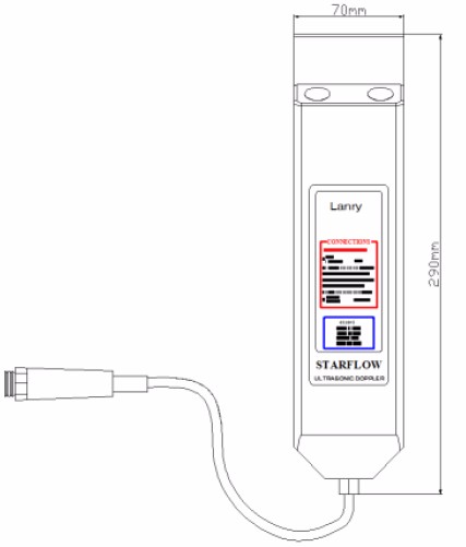 High Accuracy Area Velocity Flow Meter , Variable Area Flow Meter Wall Installation