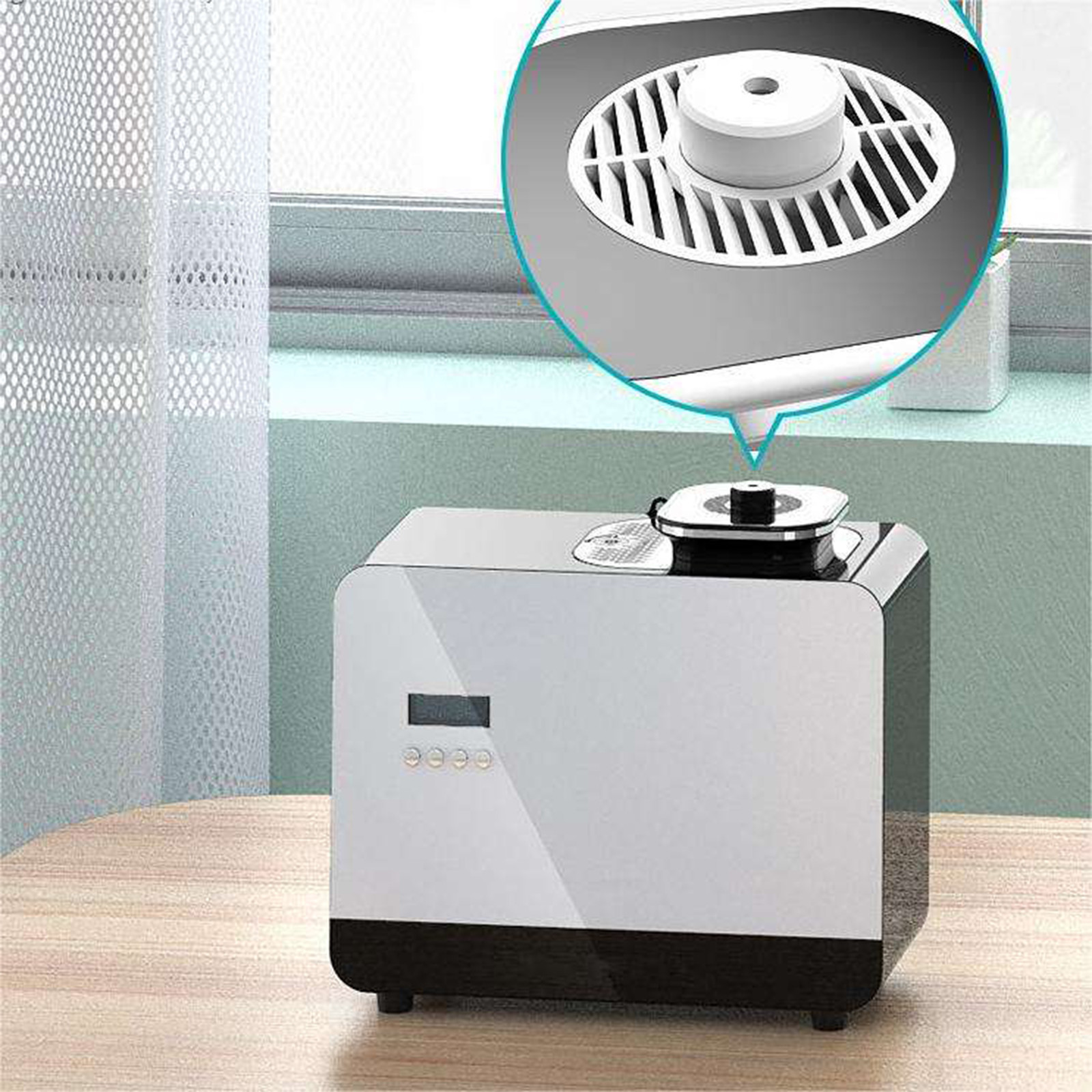 12V Output White Essential Oil Diffuser for Creating a Relaxing Atmosphere Less Than 35dB Noise Level