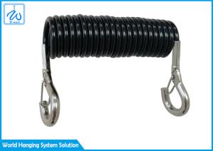 China 100cm Coated PU Retractable Extension Spring Safety Cable wholesale