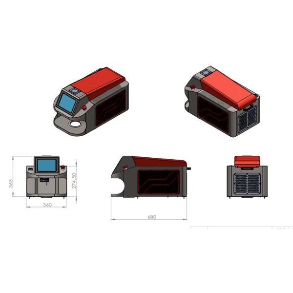 Portable Jewelry Welding Machine 100w 200w Yag Laser Welder for Gold Silver Soldering Easy Operate Manual Handheld