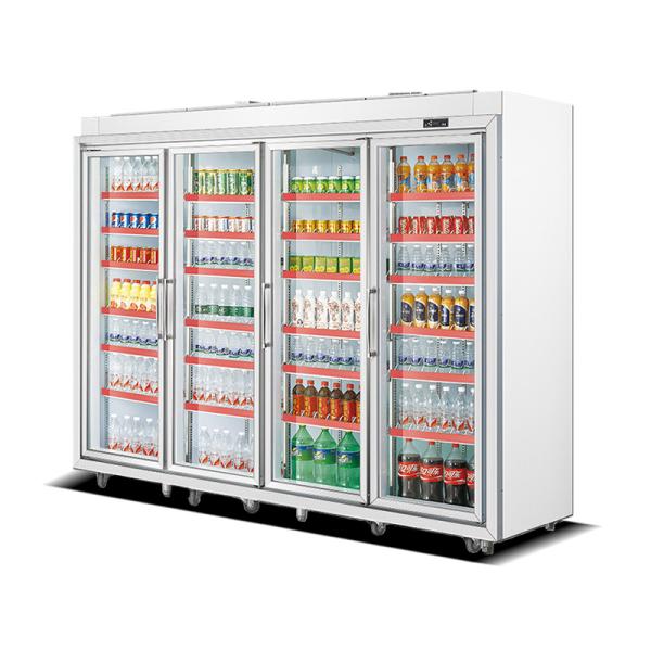 Beverage Supermarket Commercial Upright Display Freezer