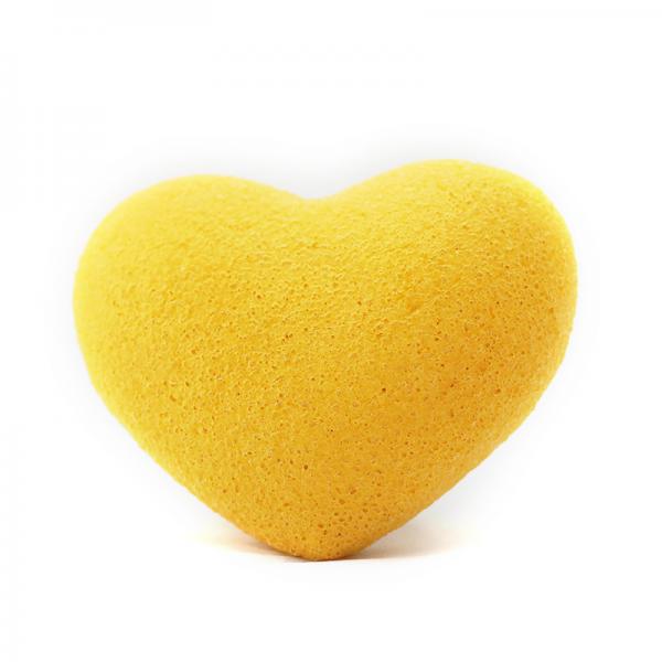 Quality Heart Konjac Facial Sponge Face Care Purifying Vegetable Facial Sponge for sale