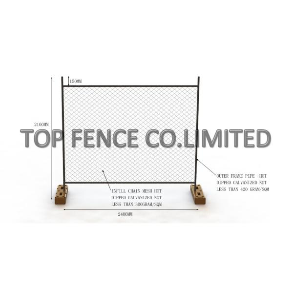 Customized Building Site Fencing / Removable Temporary Fence For Construction