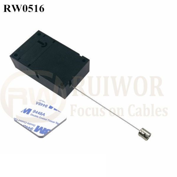 RW0516 Cuboid Anti Theft Pull Box With Side Hole Hardwar Cable End Used For Product Positioning