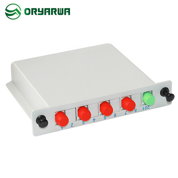 1x4 Casstte PLC Splitter Fiber Optic Simplex FC UPC Connector In FTTH