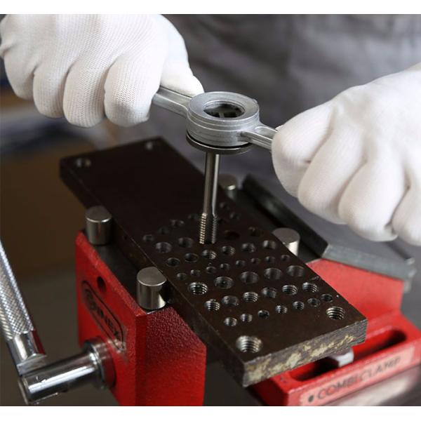 Straight Flute HSS Machine Taps For Metric ISO Thread White Finished Surface