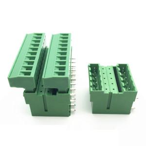 China 5.08mm Pitch Dual Row PCB Pluggable Screw Terminal Blocks Plug + Angle Pin Header wholesale
