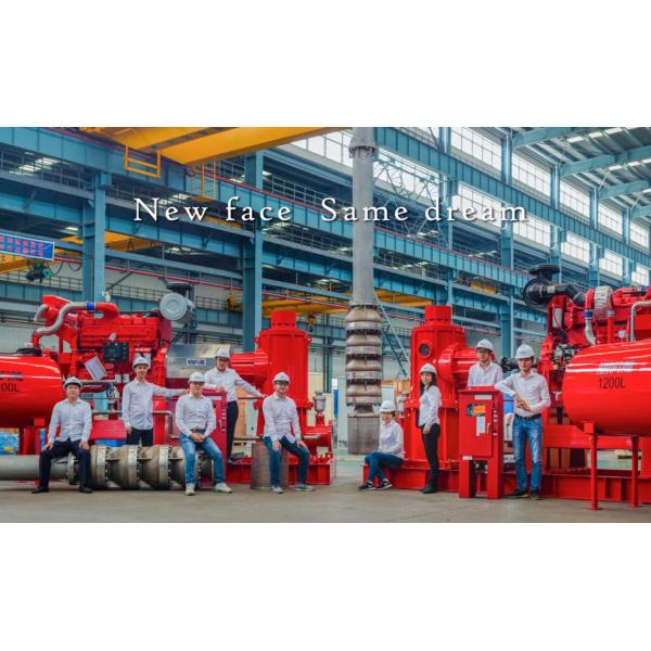 500 GPM End Suction Fire Pump , High Strength Diesel Fire Water Pump 116 PSI
