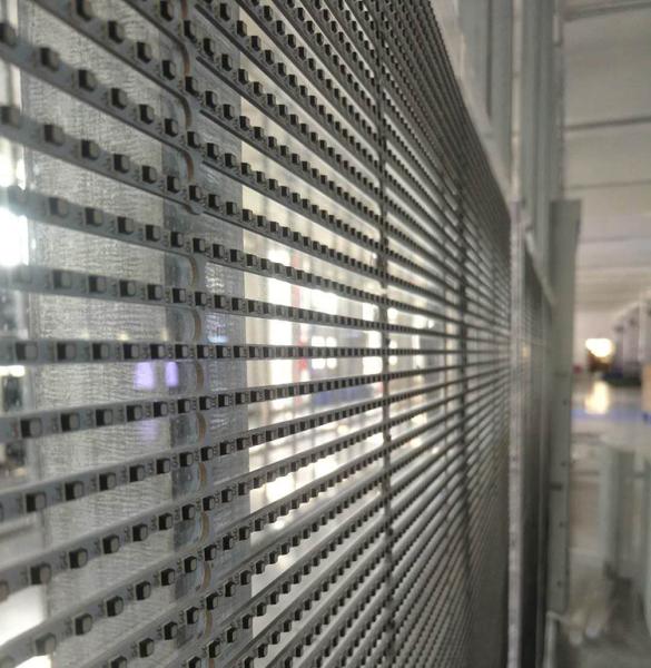 Quality Lateral luminescence Transparent Glass LED Display P3.91 with Standard Size Cabinet 1000x1000m for sale