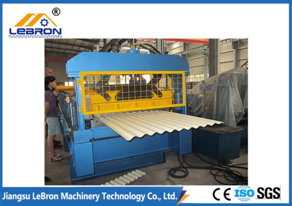 Quality PLC System Roofing Corrugated Sheet Roll Forming Machine 7.5kW Full Automatic Type for sale
