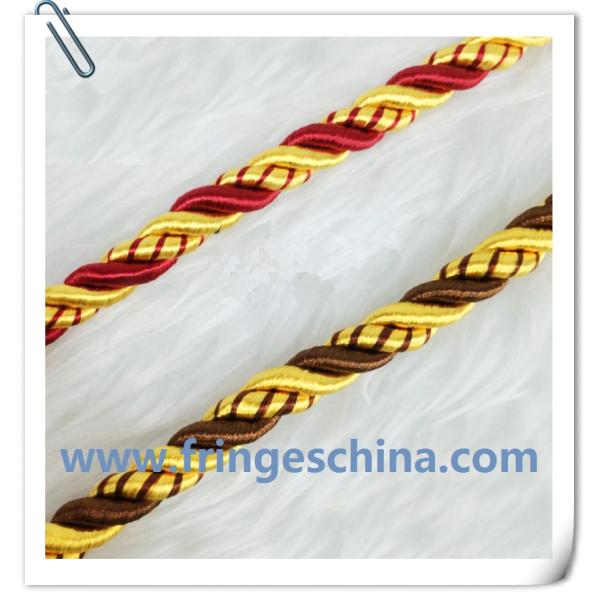 Charming hot selling decorative round rope for home textile decoration