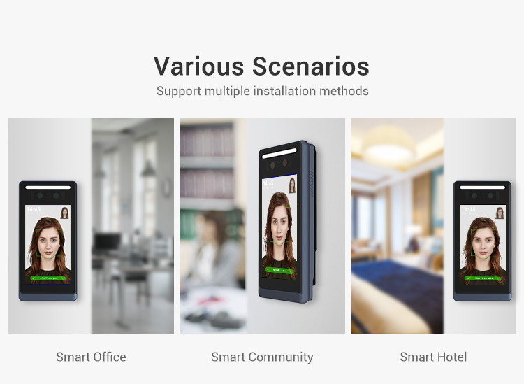 Biometric Attendance System Face Recognition Devices 1.2GHz With RV1109 CPU