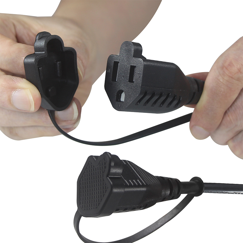 USA Certificate 6Ft 3 Pin Plug 515P To 3 Way Nema 515R Ac Extension Cord Three Prong Outlet Splitter