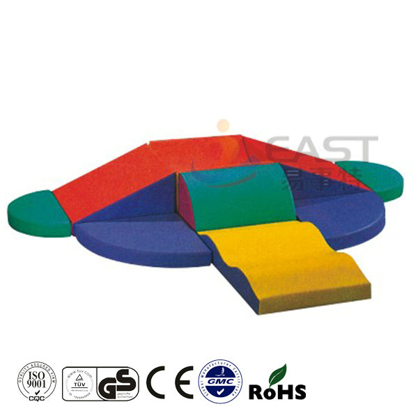 Multi Color Kids Soft Foam Blocks PVC Software Material Easy Assembly