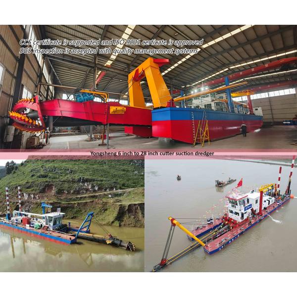 600mm 24 Inch Cutter Suction Dredger Ship With Discharging Distance 2km For Sludge Dredging