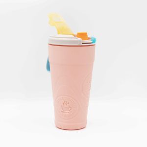 China Reusable Duckbilled Custom Plastic Sports Bottles With Silicone Handle wholesale