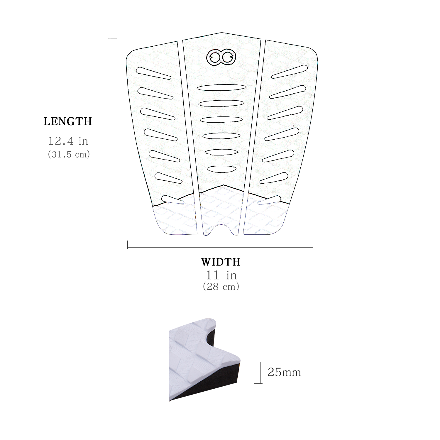 Custom Design Non Slip Sup Deck Traction Pad for Lakes Rivers Multiple Color Options