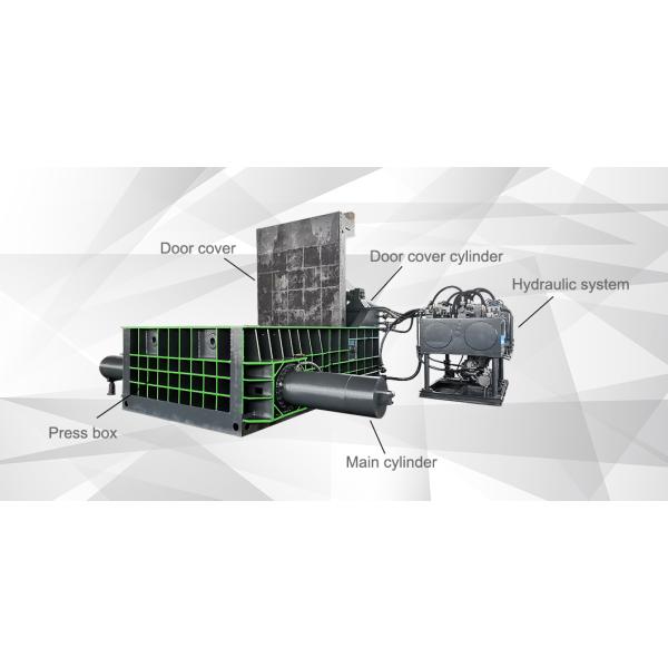 OEM CE Passed Scrap Metal Baler Semi Automatic