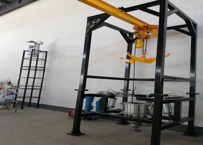 Automatic Powder Big Bag Unloading System Open Type Ton Bag Unloading Machine