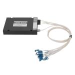Dual Fiber 4 Channels CWDM Mux Demux 1350 to 1410nm Low PDL Polarization