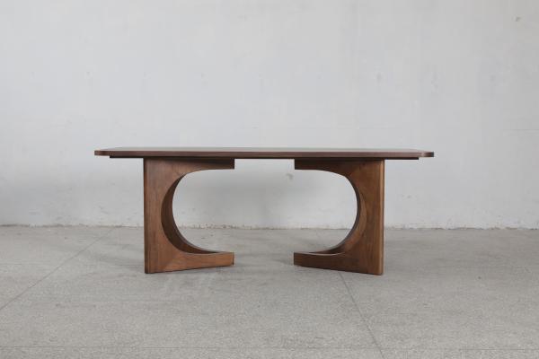 Quality Modern Oak Wood Top Dining Table Customized Wood Finish Rectangle for sale