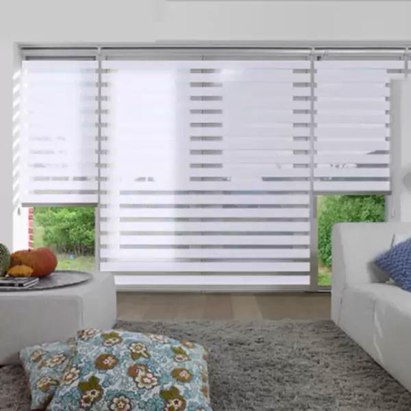 Quality 2020 Hot Sale Double Layer Window Blind Roller Zebra Blinds Manual Motorized Control for sale
