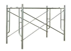 China High Strength Walk Through Scaffold Frames Painted Steel Frame Scaffolding wholesale