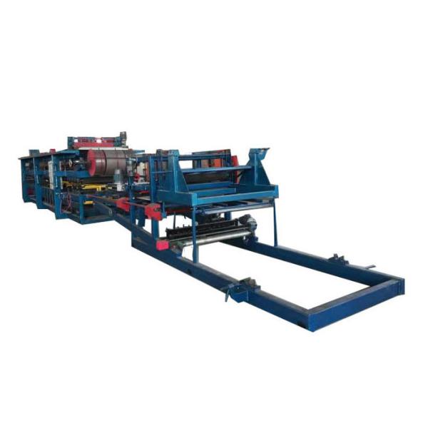 Auto Cutting System EPS Sandwich Panel Machine , Rockwool Sandwich Panel Production Line