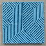 Factory Rigid Colorful Interlocking PP cubic garage floor tiles plastic Garage