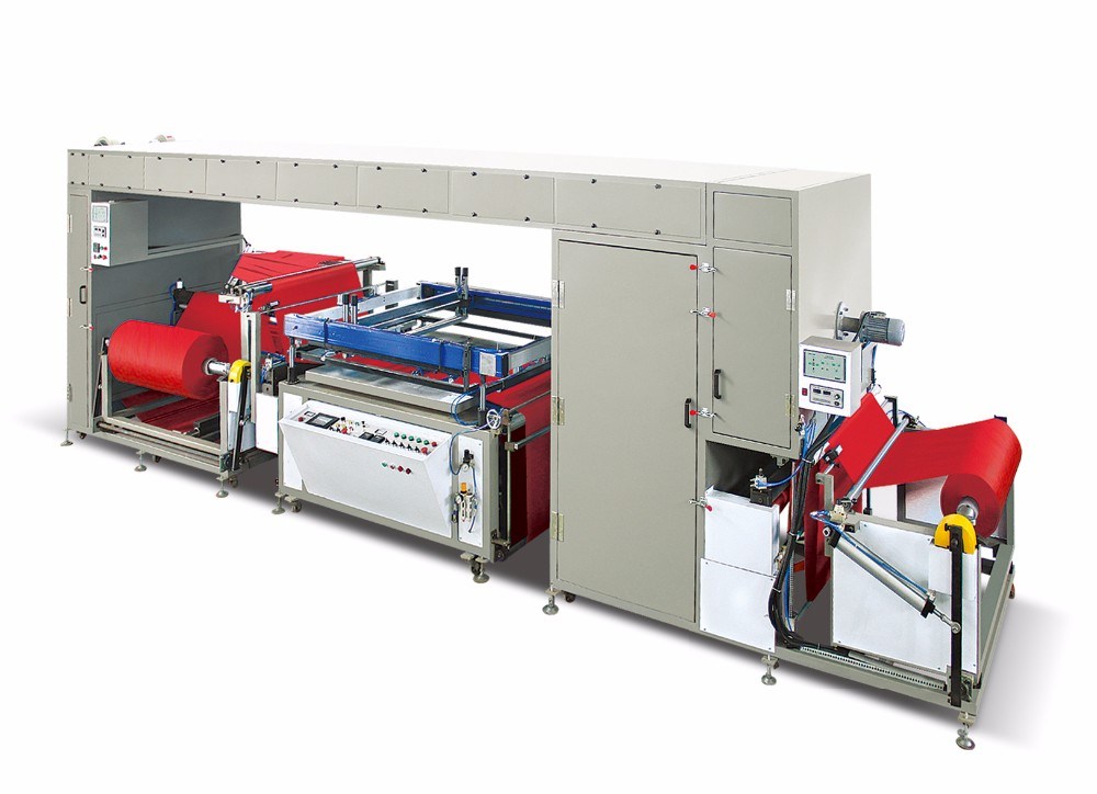 Auto Non Woven Two Color Flat Silk Screen Printing Machine