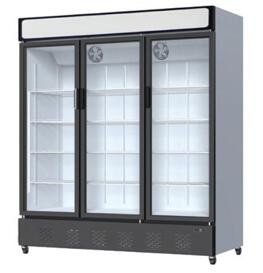 China 1592L 3 Doors Commercial Glass Door Freezer Beverage wholesale