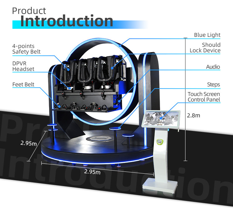 9d Virtual Reality Simulator Arcade 360 Rotation VR Game Machine
