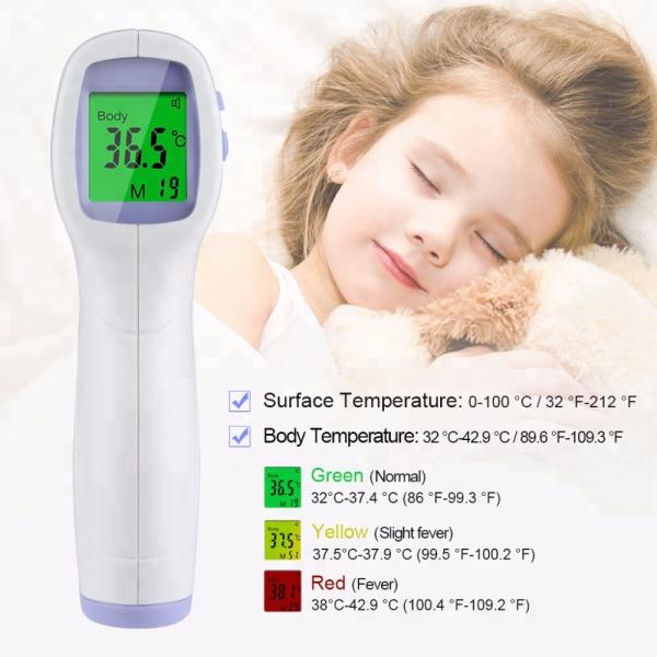 Portable Non Contact Body Thermometer With LCD Crystal Digital Display