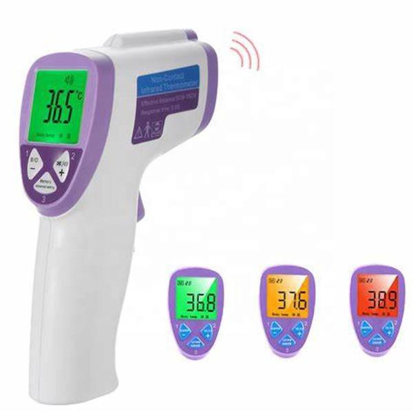 Quality 32*2 Memory Groups Infrared Forehead Thermometer 3 Colors Back Light Switchable for sale