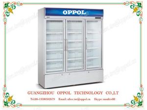 OP-1102 CE Certificate Stainless Steel Body Material Beverage Display Refrigerator