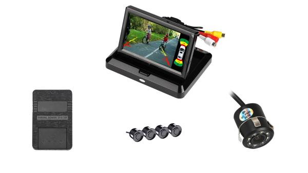 Quality Night Vision Car Parking Sensor System Desktop Type 500cd/m2 Brightness for sale