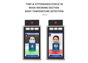 China 7 AI Face Recognition Body Temperature Scanner on sale