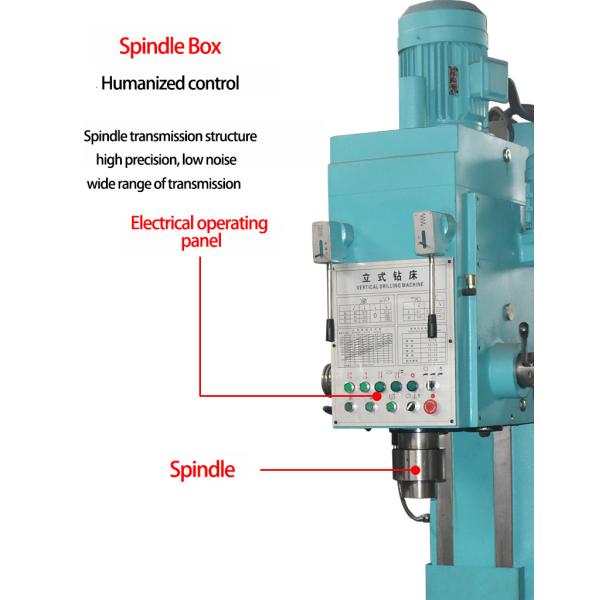 Z5163B Small Hand Vertical Drilling Machine 63mm Maximum Hole Diameter