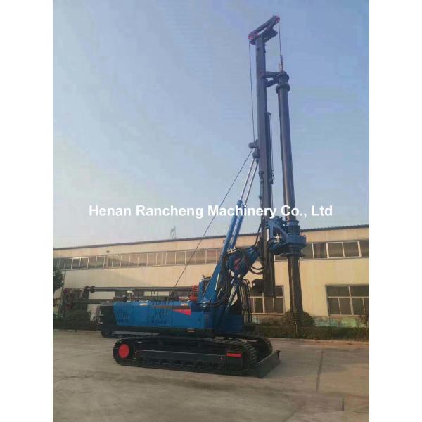 Crawler Mounted Water Well Rotary Drilling Rig Machine 170KW Engine 40m Piling Depth