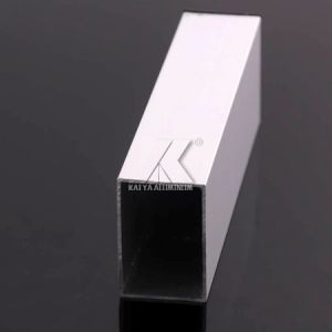 White Powder Coated Aluminium Tube , Aluminum Extrusion Square Tube 6063