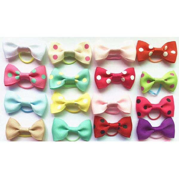 Design Cute Dog Bows Bands Beauty Pet Hair Bowties Clips