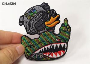 Hook And Loop Military Style Arm Patches , Heat Cutting Morale Patches Velcro