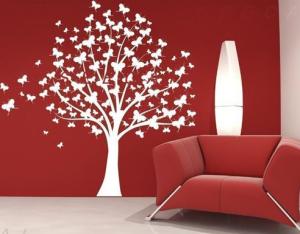 China Decorative Modern PVC Large Tree Wall Flower Stickers G192 wholesale
