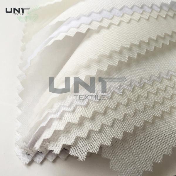 100% Polyester Plain Weave Woven Shirt Collar Interlining Fusing Fabric Knit