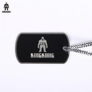 China Eco Friendly Engraved Logo Metal Steel Brass Copper Tags For Dog Or Necklace wholesale