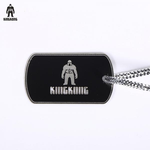Quality Eco Friendly Engraved Logo Metal Steel Brass Copper Tags For Dog Or Necklace for sale