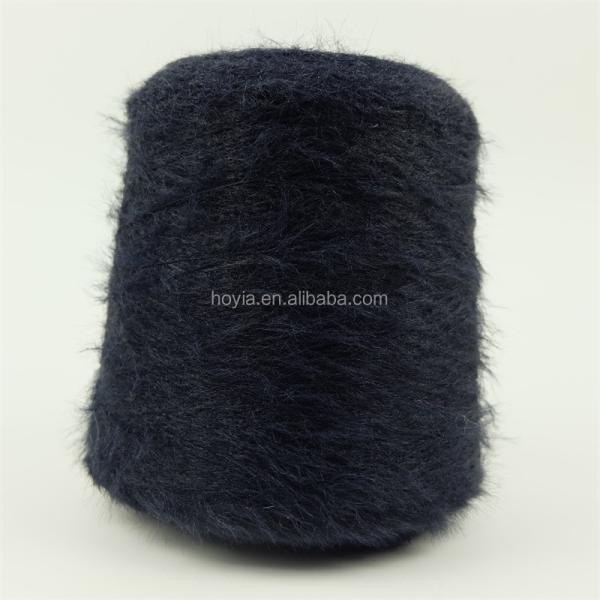 Quality Knitting Long Hair Ping Pong Yarn Weaving Fur Fabric for sale