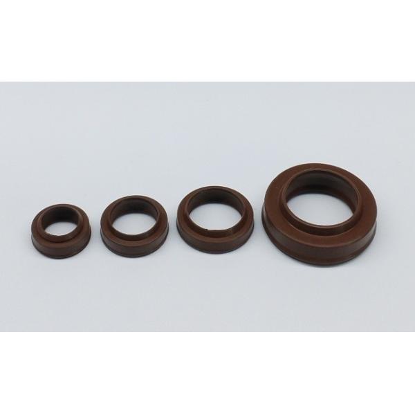 FKM VITON Material Pneumatic Cylinder Rod Dust Seal Wiper Ring PDU Type Brown