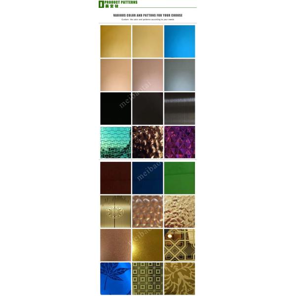 JIS Decorative Stainless Steel Sheet , 201 Stainless Steel Kitchen Wall Sheets