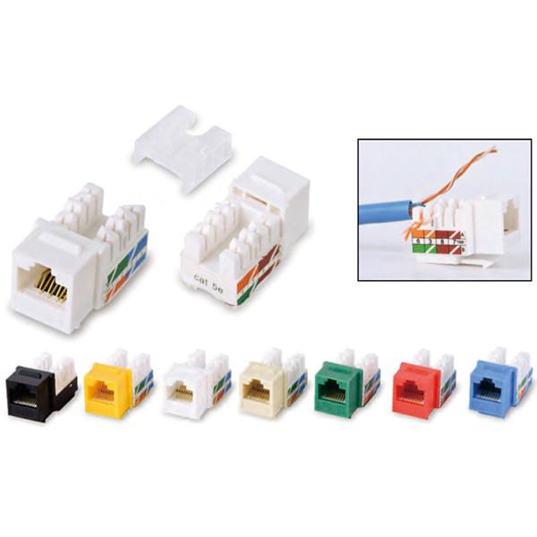 Quality Network Module UTP CAT5E RJ45 90 Degree Keystone Jack Modular for sale